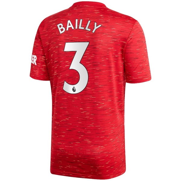Camiseta Manchester United NO.3 Bailly Primera equipo 2020-2021 Rojo
